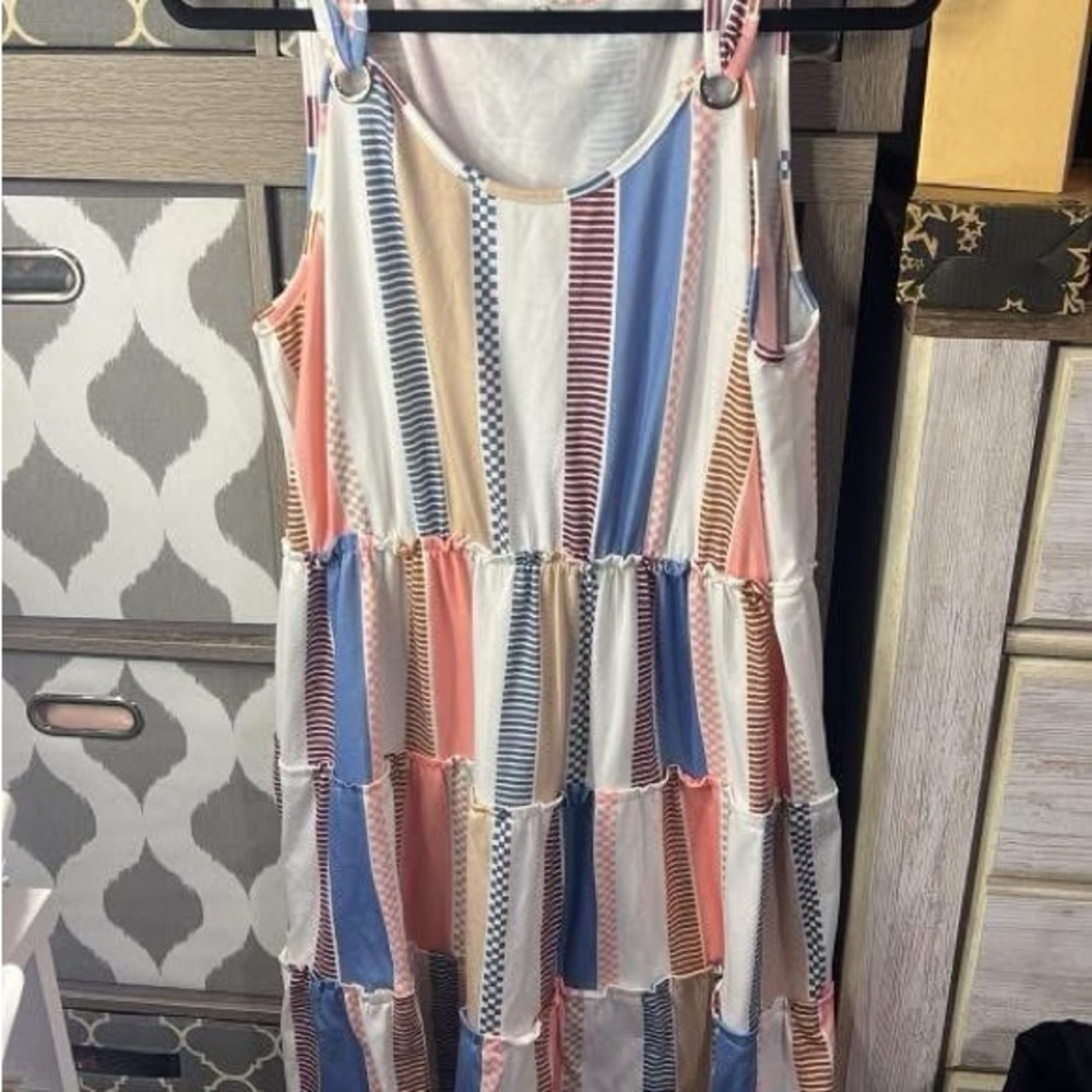 Striped Sleeveless Dress